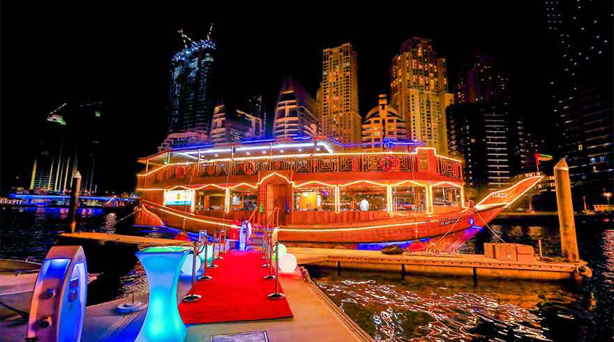 VIP Dubai by night Tour with Armani dinner + Burj Khalifa Visit